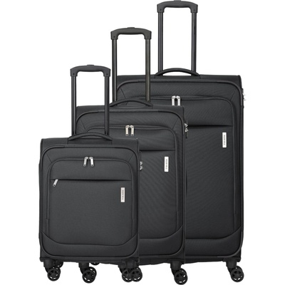 Travelite Набор пътни куфари Travelite Priego S, M, L Anthracite Travelite | Siv | МЪЖЕ | UNI