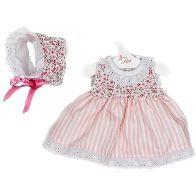 Дрехи за кукла Asi Dolls - Мария, рокля и шапка на цветя, 43 cm (3366400)