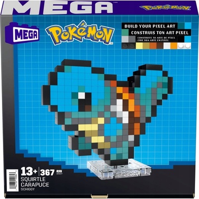 Mega Bloks Mega Pokémon Pixel art - SQUIRTLE – Zboží Dáma