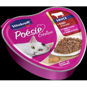 Vitakraft Poesie консерва за котки говеждо и моркови хапки в сос 85gr