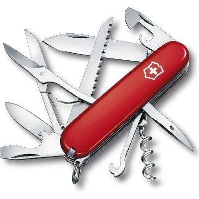 VICTORINOX - Střední kapesní nůž Huntsman, 15 funkcí, červená 1.3713