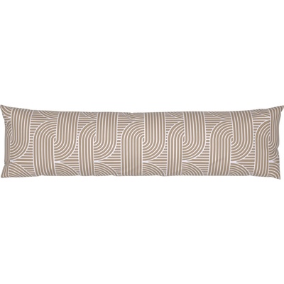 Livarno home na spaní na boku vzorovaná šedohnědá / bílá 40 x 145 cm – Zboží Dáma