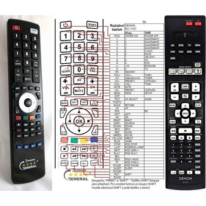 GENERAL DENON RC-1157 - съвместимо дистанционно управление на марката General (RC-1157) Дистанционно