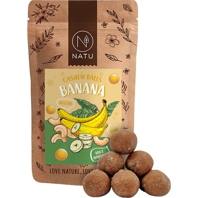 NATU Banánové kuličky s kešu krémem 70 g