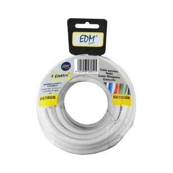 EDM Паралелен интерфейсен кабел EDM 28036 2 x 1, 5 mm Бял 50 m