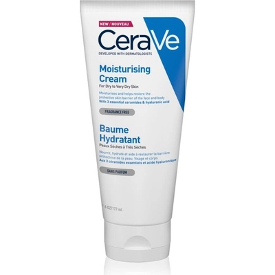CeraVe Moisturising Cream hydratační krém pro suchou až velmi suchou pokožku 177 ml
