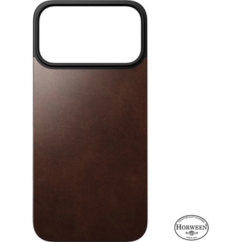 Nomad Магнитен кожен (естествена кожа) гръб с MagSafe за iPhone 17 Pro Max - Nomad Magnetic Horween Leather Back (кафяв) (NM014384858)