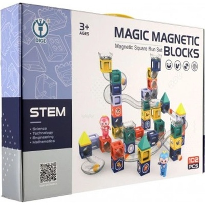 Teddies Kuličková dráha magnetická s figurkami 102ks