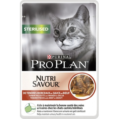 Pro Plan Cat Maintenance Sterilised hovězí ve šťávě 85 g