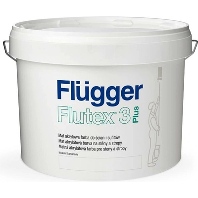 Flügger FLUTEX 3 PLUS bílý 2,8L