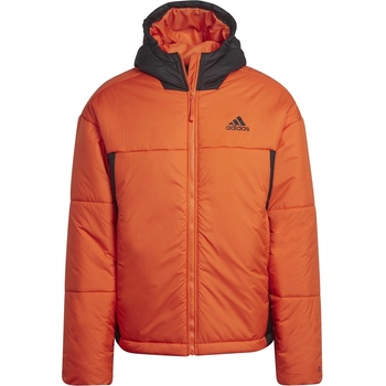 adidas Яке Adidas BSC 3-Stripes Puffy Hooded Jacket - orange/black