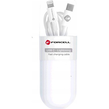 Forcell C291 USB-C > Lightning, PD20W, 1m, bílý