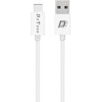 DeTech Кабели за данни DeTech, 10бр. Type-C, 1.0m, Бял - 14137