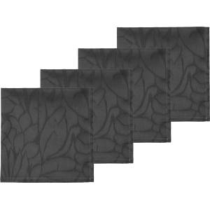Södahl Салфетки Abstract Leaves Damask сиви 4 бр (28928)