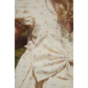 Konges Sløjd рокля EVIA BOW DRESS GOTS (KS105365.PPY2)