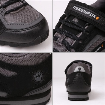 Muddyfox TOUR100 Low Junior Cycling Shoes Black/Charcoal