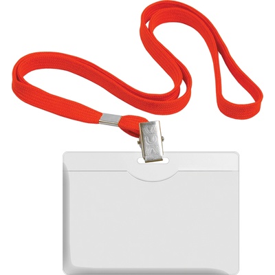 Forofis Бадж PVC хоризонтален + връзка червен Forofis 91636