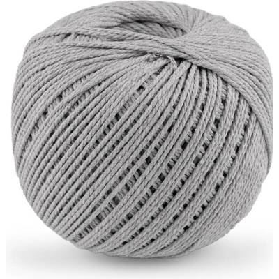Stoklasa Bavlněná příze macrame Ø2 mm rozčesávací Balení: 1 ks, Varianta: 16 šedá světlá 16 šedá světlá