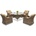 Garden Point Техноратанови градински мебели Толедо Виктория 4 Garden Point кафява (GAP120-VIC4)