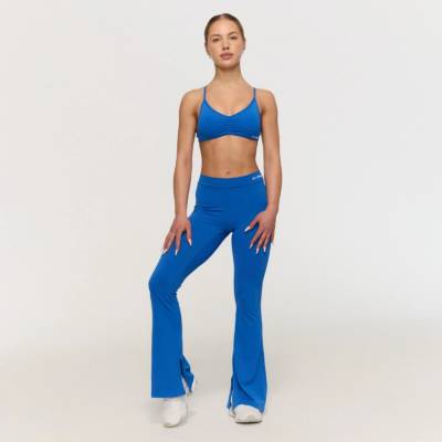 Dámske nohavice GymBeam Fierce Women‘s V-back Pants Blue