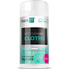 CLEAN IT vlhčené čistiace utierky na obrazovky 100 ks