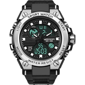SANDA Мъжки часовник Sanda Sport Watch, сребрист