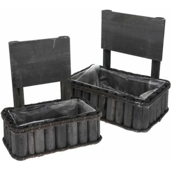 Casa de Engel Дървен капак за саксия с PVC - комплект от 2 броя, 0/8 Casa de Engel | Lilav | Home | UNI