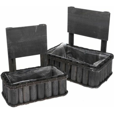 Casa de Engel Дървен капак за саксия с PVC - комплект от 2 броя, 0/8 Casa de Engel | Lilav | Home | UNI