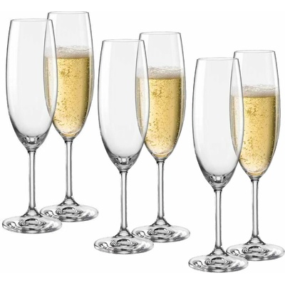 LARA Pohár na šampanské 6 x 220 ml