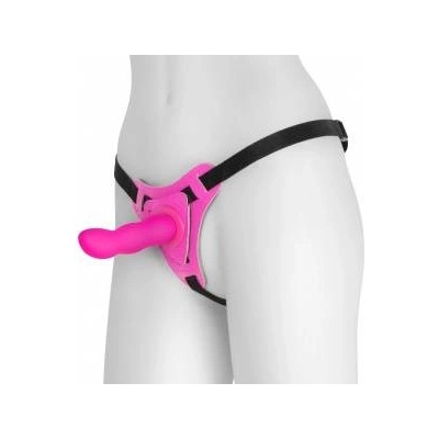 Boss of Toys Crushious Snapper Pink Adjustable Strap-On Harness Silicone Set 12.5 cm