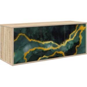vidaXL Стенен телевизионен шкаф WIJHE 102 x 33 x 40 см Дъб сонома (8007159)