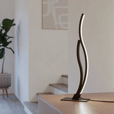 EGLO 901208 - LED Настолна лампа GRISOLIA LED/12W/230V 4000K черен (EG901208)