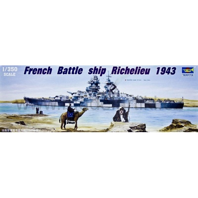 Trumpeter French battleship Richelieu 1943 1:350