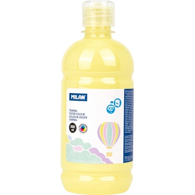 Farba temperová MILAN 500ml žltá pastelová