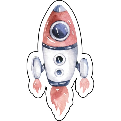 Pískacia koženková nášivka RAKETA Velkost: PÍSKLE! veľké