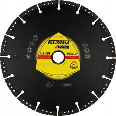 Klingspor DT900ACR diamantový rezný kotúč 230 x 22,23 mm 355725