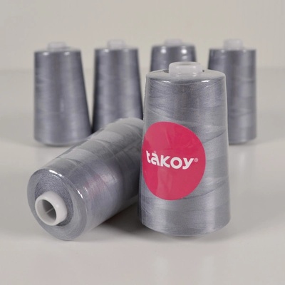 Takoy Overlock / coverlock polyesterová niť TKY 5000 farba tmavošedá
