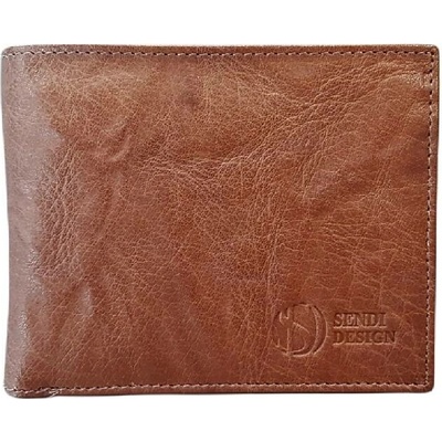 Sendi Design pánská kožená SNW 6856 BROWN hnědá