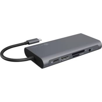 RaidSonic 10-в-1 10-портов 100W USB-C док сребърен IB-DK4040A-CPD (IB-DK4040A-CPD)