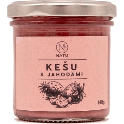 Natu Kešu krém s jahodami 140 g