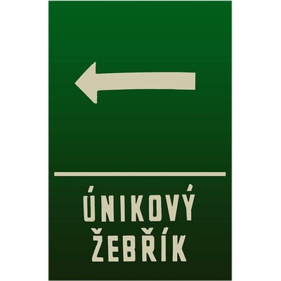 Ceduľa Únikový Žebřík - Retro plechové cedule