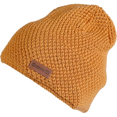 Sherpa čepice LEE merino mustard žlutá