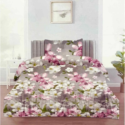 TiaHome obliečky deluxe bavlna Sakura ružová 200x140 90x70