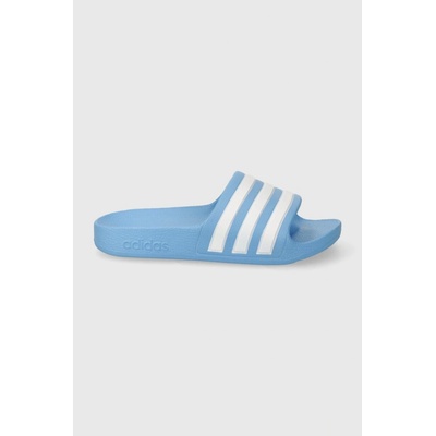 adidas Detské papuče Adilette Aqua K modrá/biela