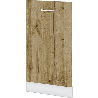 ИРИМ Врата с цокъл за вградена съдомиялна Сити БДД-38 бяло гладко / дъб дакота 45 см