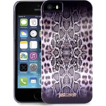 Pouzdro JUST CAVALLI Python Leopard Cover - iPhone SE / iPhone 5s / iPhone 5