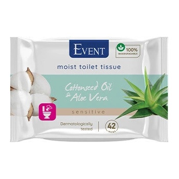 EVENT влажна тоалетна хартия с масло от памук и екстракт от алое вера (e86544343)