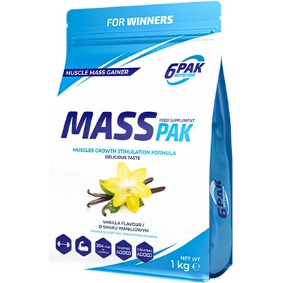 6PAK Nutrition Mass pak [1000 грама] Ванилия
