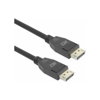 Actis ACT AK4082 Кабел DisplayPort 2.1 - 2 m, 80Gbps, черен