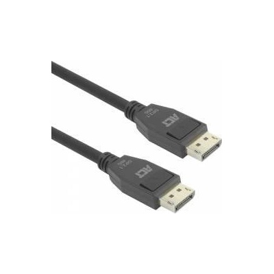 Actis ACT AK4082 Кабел DisplayPort 2.1 - 2 m, 80Gbps, черен